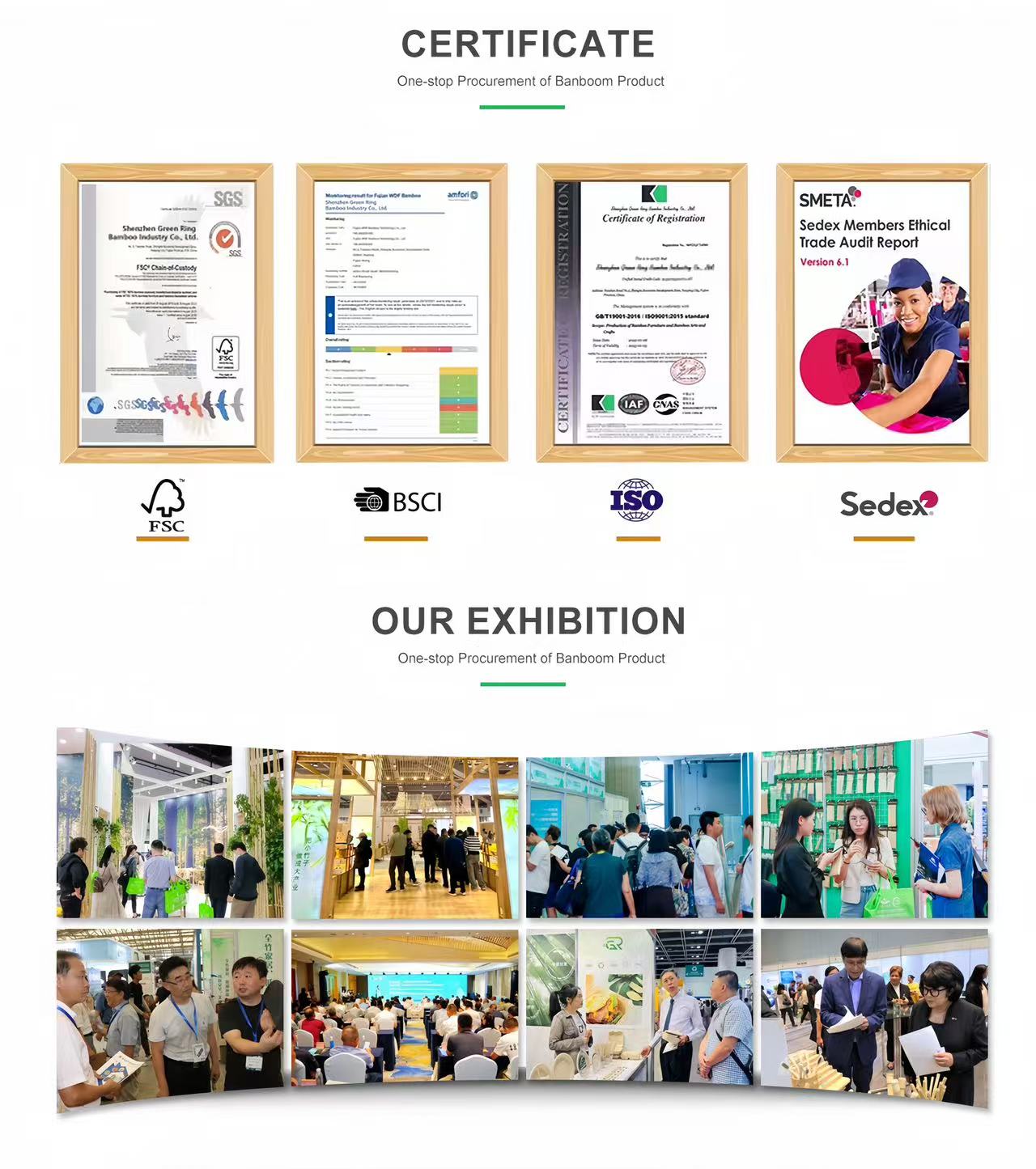Certificate and exhibition